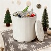 Trygoal Outdoor Cooler Side Table, 2-in-1 Ice Chest Cool Side