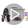 Ferrule Crimping Tool Kit,Wire Ferrule Kit Crimper Connectors，4 corners Self-adjustable