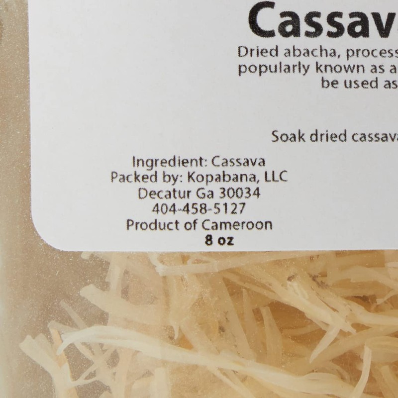 Kopabana Dried Cassava Abacha 8OZ| AIP noodles option| Paleo |