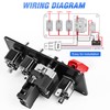 Nilight Ignition Rocker Switch Panel 12V 4 in 1 with