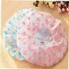 minkissy Pcs Women's Shower Hat Stylish Dot Design Elastic Band