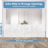 Borthmiu Reinforced 120 Inch Extra Wide Retractable Baby Gates with