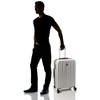 DELSEY Paris Titanium Hardside Expandable Luggage with Spinner Wheels, Silver,