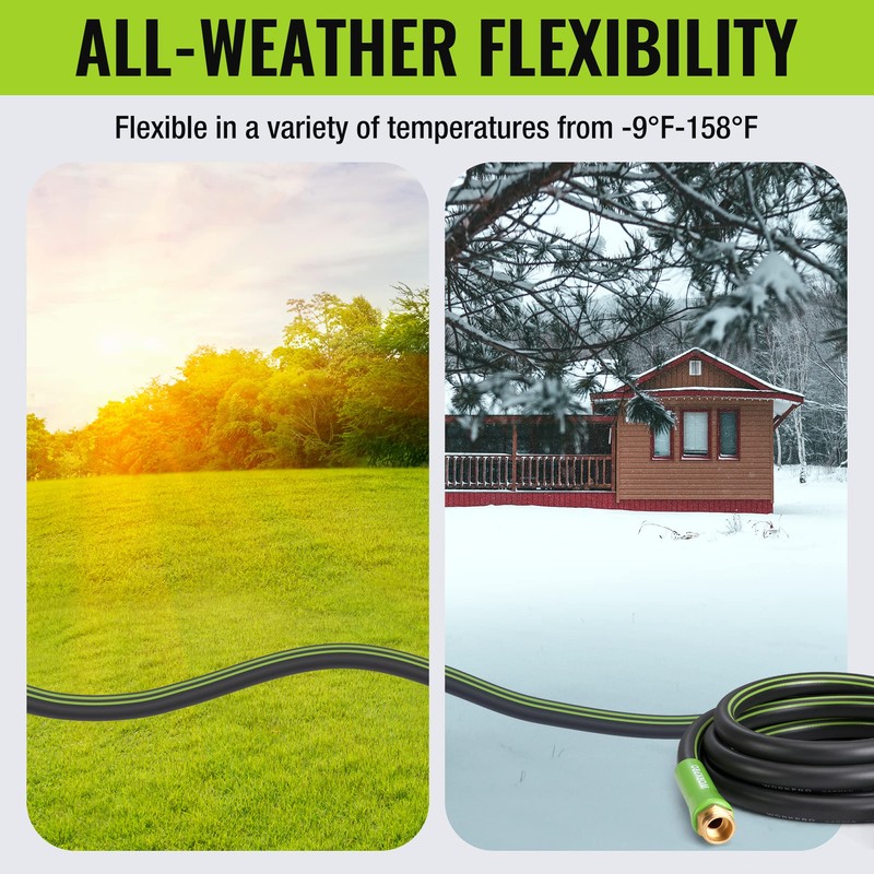WORKPRO Garden Hose 5/8 IN x 10 FT, Heavy Duty,