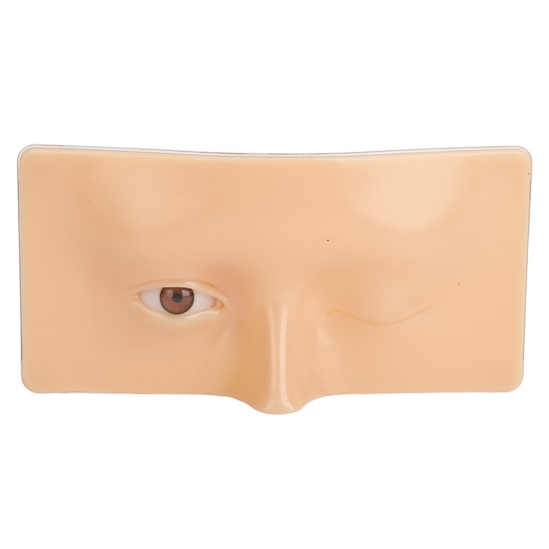 Eye Makeup Practice Board Open Close Eyes Reusable Silicone Mannequin