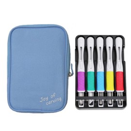 Chisel SA Light Blue Sakura Grip S with Safety Cover Set of 5 [Left Handed]