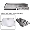 Windshield Sunshade Compatible with Fiat 500 2010-2024 ，Front Window Sun
