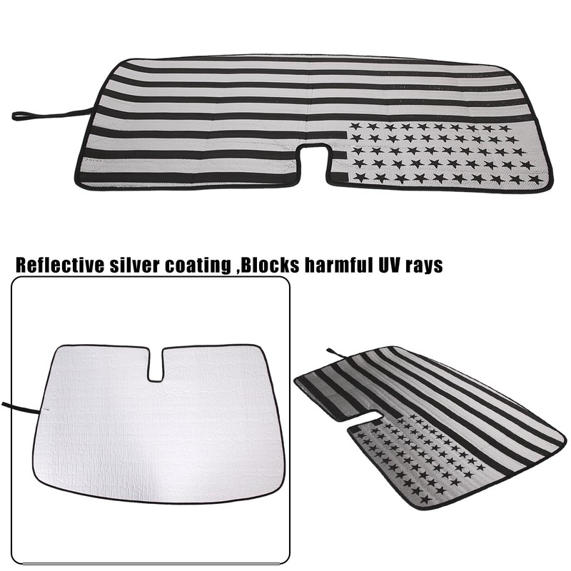 Windshield Sunshade Compatible with Fiat 500 2010-2024 ，Front Window Sun