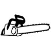 hBARSCI Chainsaw Sketch Vinyl Decal - 5 Inches - for