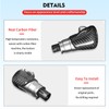 BLAKAYA Compatible with Carbon Fiber Gear Shift Knob Head Cover