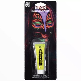 REV Maquillaje Neon Para Rostro Color Amarillo Para Fiesta