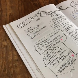 Funny Guest Book with Questions to Fill Out, Friend Book for Adults for Writing and Drawing, Climate-Neutral Recycled Paper, White, Hard Cover, Robust Binding, 17 x 24.5 cm [German Language Product]