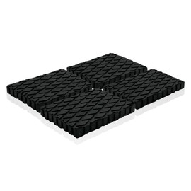 Rubber Pad for Lifting Platforms and Cars - Rubber Blocks and Rubber Blocks for Safely Lifting Vehicles (160 x 120 x 20 mm, Pack of 1)