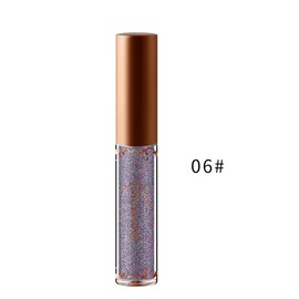 Alucy Eye Makeup Liquid, 12 Eyeliner Colors With Diamond Glitters With Glitter Metallized Eyeliner For Eyes(6 #)