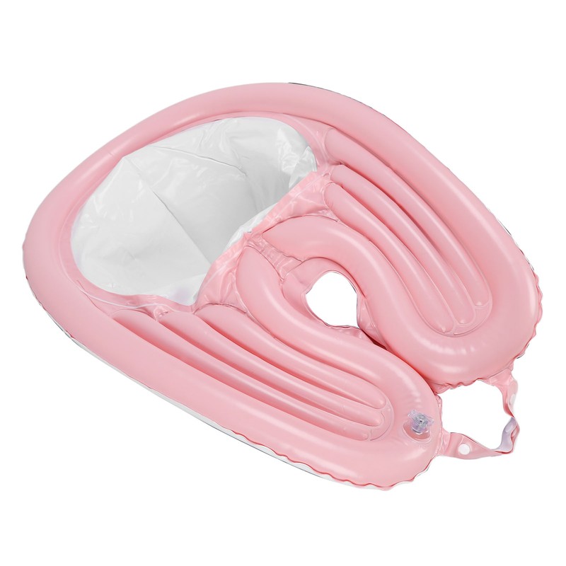 Inflatable Shampoo Bowl Foldable Hair Washing Sink with Detachable Drain