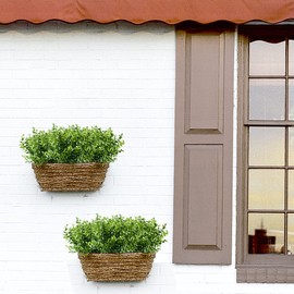 HAPLIA 20PCS Artificial Eucalyptus Plants,Fake Boxwood Shrubs UV Resistant No Fade Faux Plastic Greenery for Wedding Bridal Bouquet Indoor Outdoor Home Garden Kitchen Office Table Vase(Green)