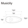 Musiclily 1/4 Inch Boat Style Loaded Guitar Input Jack Socket