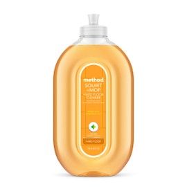Method Hardwood Floor Cleaner Squirt + Mop Bottle, Ginger Yuzu, For Sealed Hardwood and Laminate Floors, 25 Fl Oz (Pack of 2)
