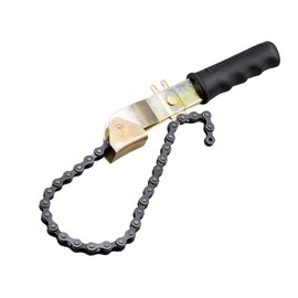 Mytee Products 15" Heavy-Duty Oil Filter Chain Wrench for 4" Diameter Filters – Rivet Locking Mechanism & Ideal for Chain Oil Filter Remover & General Maintenance Tasks