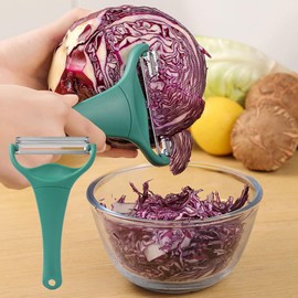 AUTAKI Peeler, Max, 2 Blades, Shredded Cabbage Peeler, Julienne Peeler, Double Blades, Popular Kitchen Goods, Kitchen Utensils, Cookware, BBQ, Fluffy, Julienne, Peeler, Camping, Cabbage Peeler, MAX