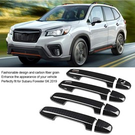 Subaru Forester SK Parts Exterior Door Handle Cover Trim Carbon Fiber Car Exterior Door Handle Cover Subaru For Forester SK 2019