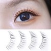 Musegetes MEN0024 False Eyelashes, Natural, Popular, 5 Pairs