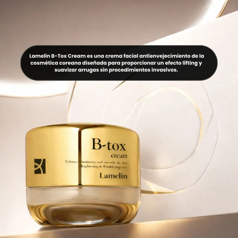 Crema Lamelin B-TONIX Anti Edad con Péptidos y Ácido Hialurónico,