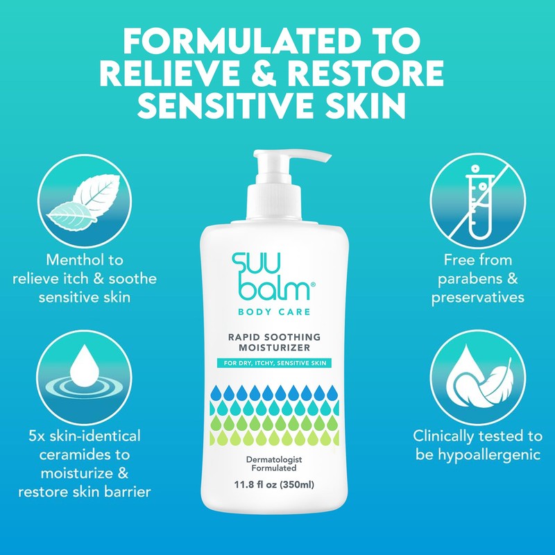 Fast Itching Relief Cream, Anti Itch Lotion for Sensitive Skin,