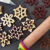 Mepple Rolling Pin with Thickness Rings for Fondant, Pizza, Pie