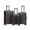 Rockland Skyline Hardside Spinner Wheel Luggage Set, Grey, 3-Piece Set