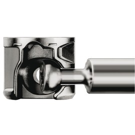 Gedotec Furniture Connector Set Eccentric with Cover Edge Cabinet Connector Nickel-Plated - MINIFIX 15 mm | Connector for Bolt Hole Diameter 7 mm | Complete Set - Made in Germany | 1 Set - Connection