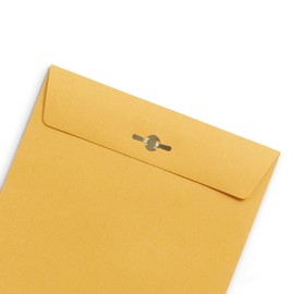 Blue Summit Supplies 100 6” x 9” Clasp Envelopes with Gummed Seal, Small Clasp Mailing Envelopes Made From 28lb Kraft Paper, For Smaller Items or Handling Cash, Bulk 100 Pack