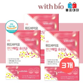 WithBio 임산부 여성 질세균 질염 유산균 질 유산균 신 프로바이오틱스 3박스 3박스