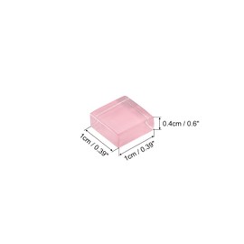 sourcing map Pack of 110 Mosaic Tiles Micro Glass Tiny Mini Mosaic Tile DIY Hobbies Handmade Crystal Free Stone Craft Material Pink