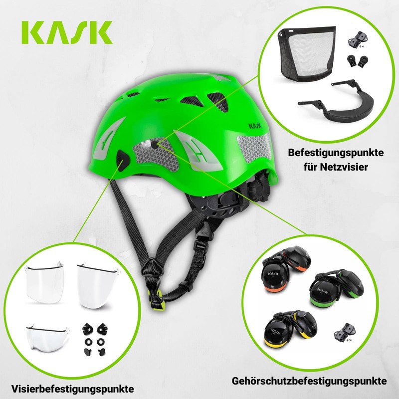 KASK Superplasma PL HiViz 2.0 Safety Helmet, Mountaineering Helmet, Industrial