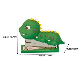 Operitacx Mini Stapler Tape Refill Ruler Desktop Hot Stapler Kit Dinosaur Stapler for Desk Dispenser Automatic Standard Portable Office Stainless Steel Green