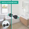Mooche 3 cm Solid SUS304 Stainless Steel Shower Glass Door
