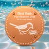 OICEME Bird Bath Purification Disk Pure Copper Outside Winter Solar