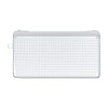 Kamio Japan Flat Clear Pen Pouch Light Gray 201752
