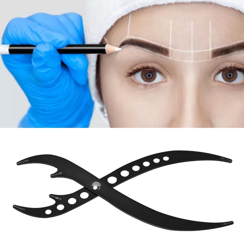Regla de Proporción áurea para Cejas, 1:0.618 Regla para Cejas