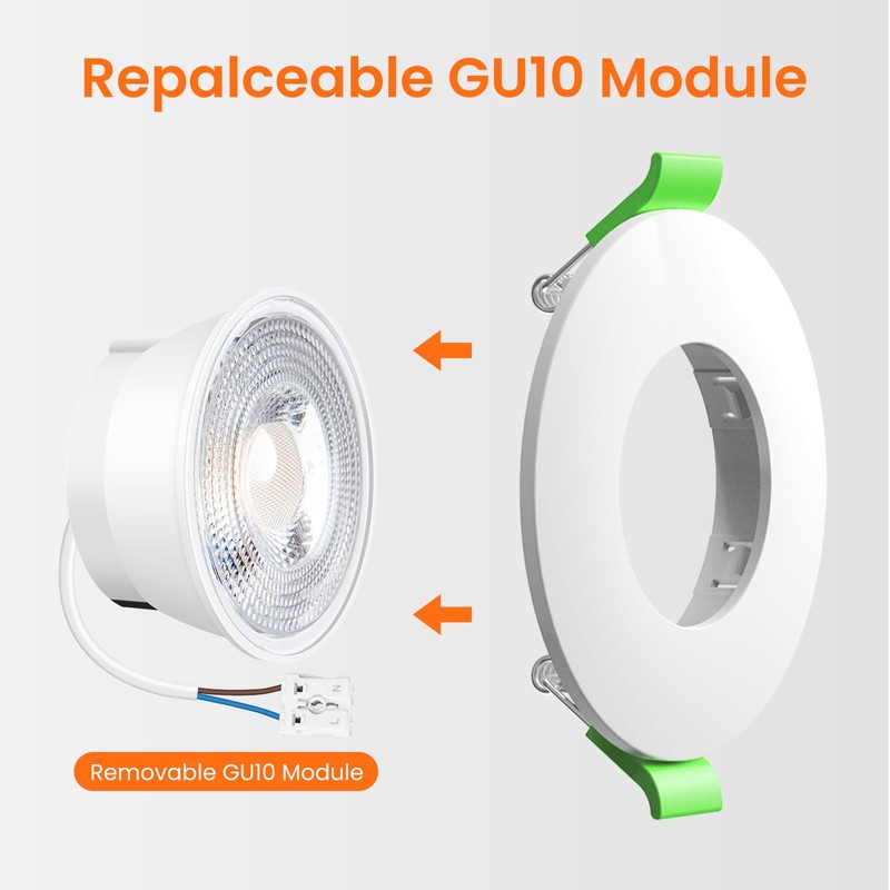 ALUSSO 5 W Recessed Spotlight LED 68 mm Warm White