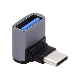 CY Adapter Up Down Angled USB-C Type-C to USB 3.0 Female OTG Adapter 90 Degree for Laptop Phone