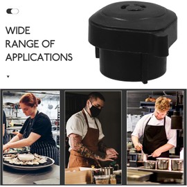 GALPADA Válvula de liberación de vapor para olla a presión eléctrica válvula de escape accesorio de cocina de plástico negro fácil de mantener