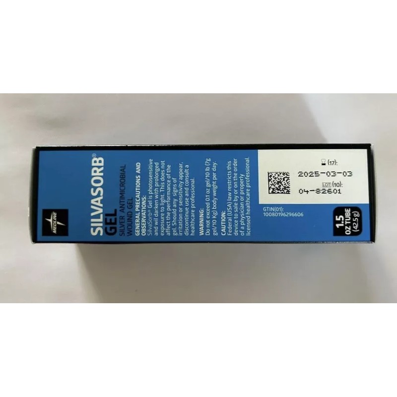 Medline 4 Silvasorb Gel Silver Antimicrobial Wound Gel 1.5 oz.