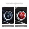 ECSiNG Car Start Button Carbon Fibre Cover Car Engine Start