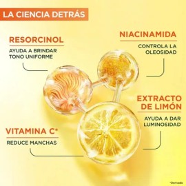 Kit Garnier Express Aclara Rutina Anti Manchas con Vitamina C, Gel Limpiador, Sérum Facial y Crema Hidratante FPS30, Hidrata, Ilumina y Unifica el... 