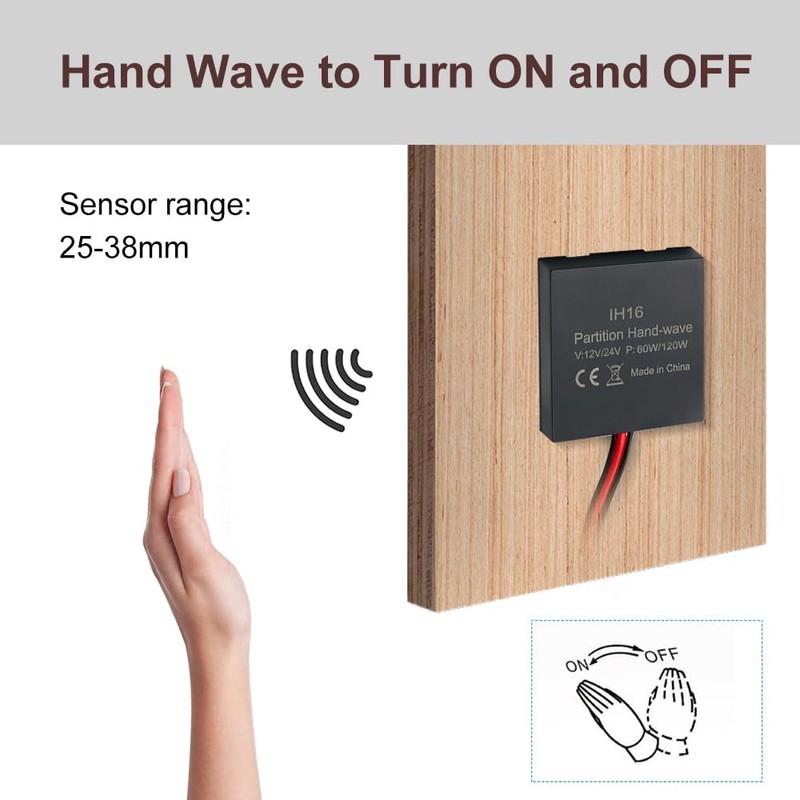 VST Sensor Switch, Hidden Hand Wave Activated Led Light Switch
