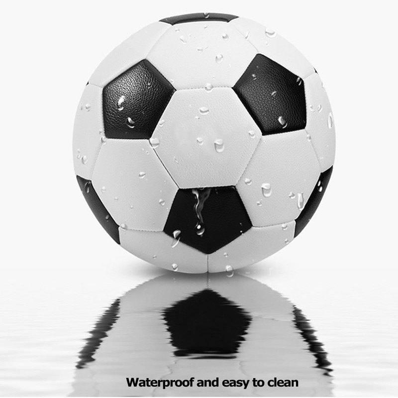 SOONHUA Children Soccer Ball Traditional Size 4 Black And White