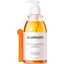 QUARXERY Gel de ducha antiácaros body wash - Eliminación profunda de ácaros y acné, limpieza suave para piel grasa-250ml