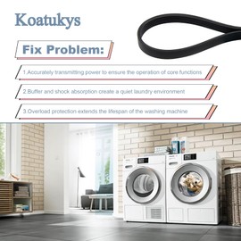 Koatukys WH01X24180 Washer Drive Belt Compatible with GE AP6024314, 4455970, PS11736832, WH01X24180 Clothes Washers Machine (3/Pack)